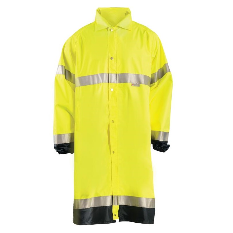 Premium 48" Breathable Rain Jacket in Yellow Size 2X-Large